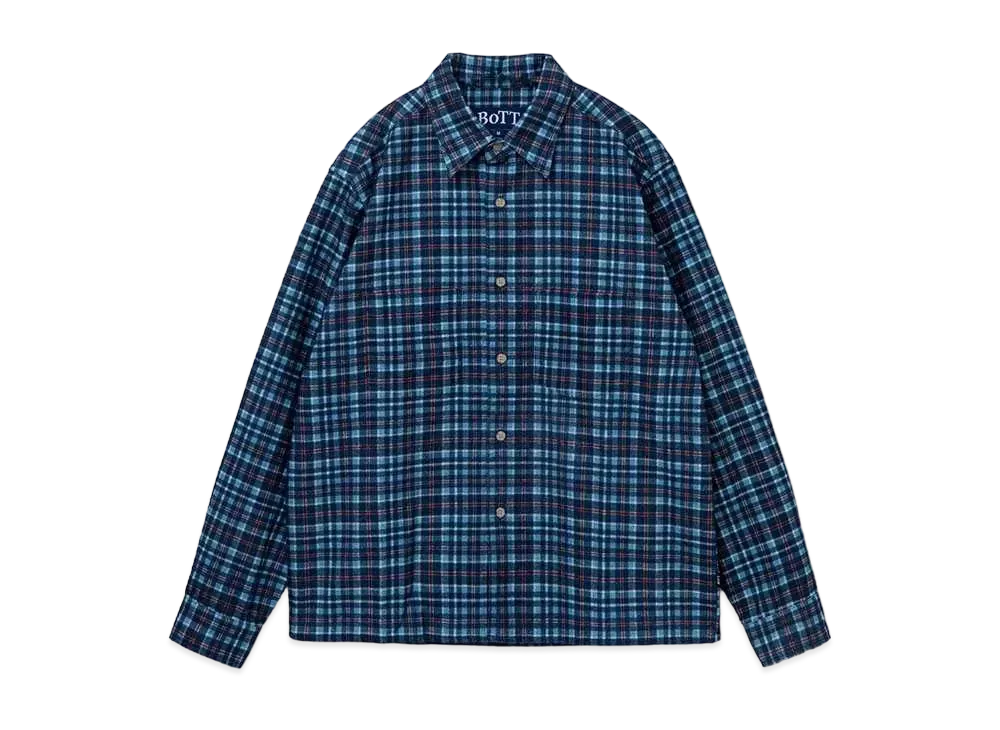 BoTT Printed Flannel Shirt "Blue"