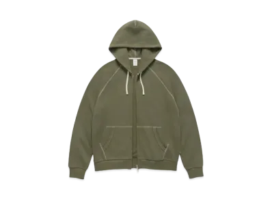 JJJJound J70 Zip Hoodie "Light Olive"