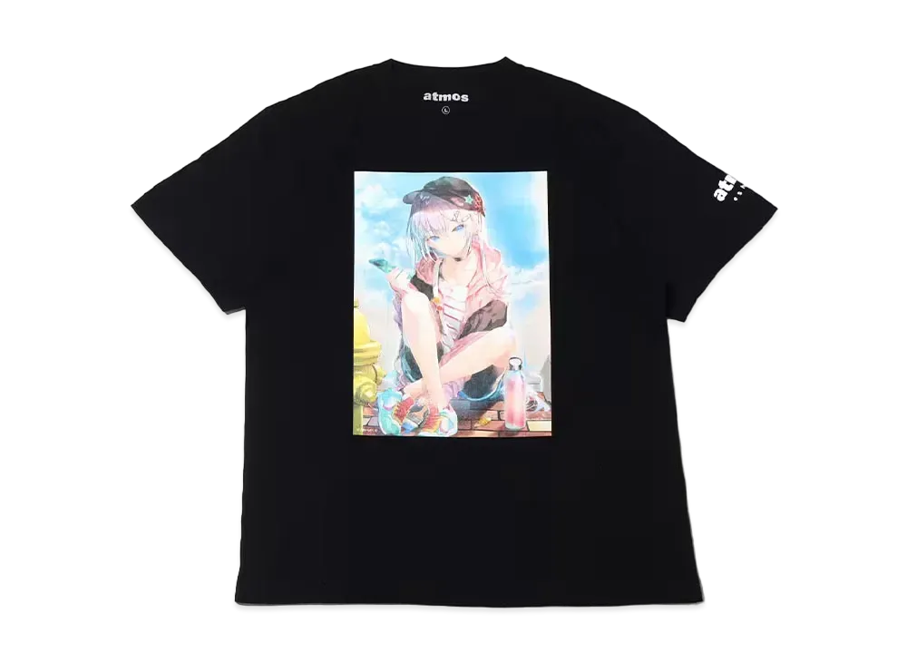 atmos x 100 Artists Exhibition Miwabe Sakura Tee "Black"