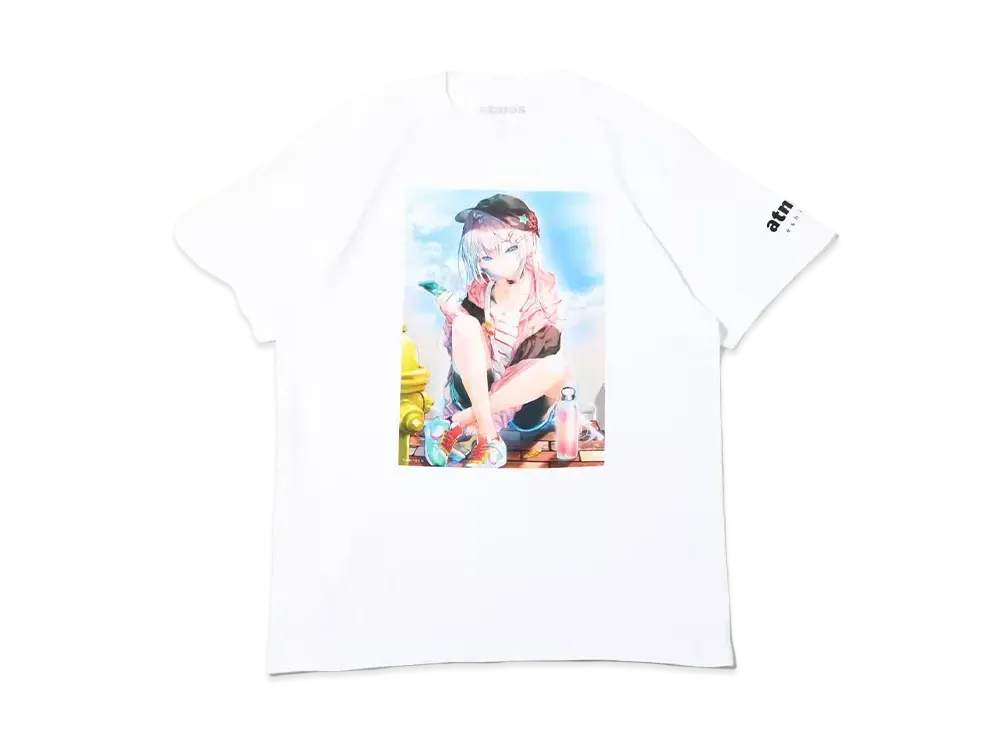 atmos x 100 Artists Exhibition Miwabe Sakura Tee "White"