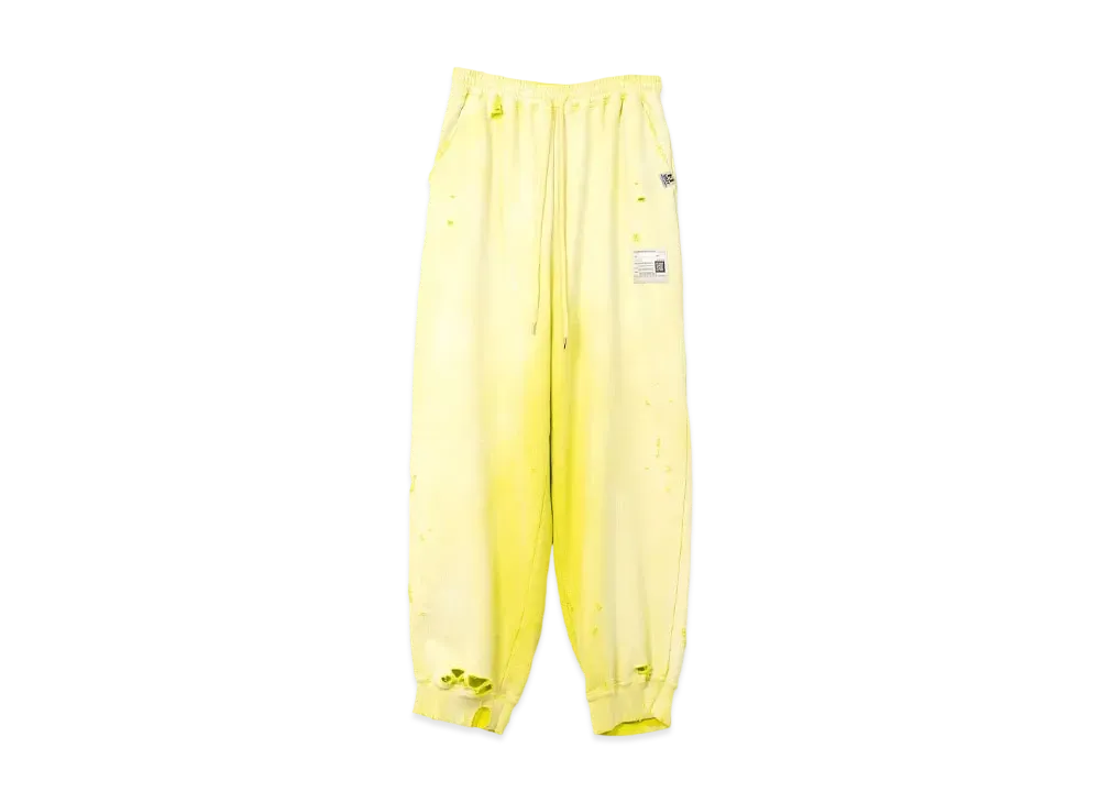 Maison MIHARA YASUHIRO Sun Faded Like Sweat Pants "Yellow"