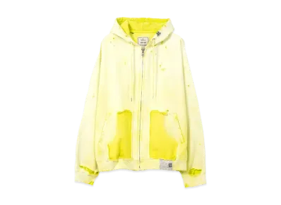 Maison MIHARA YASUHIRO Sun Faded Like Zip-up Hoodie "Yellow"