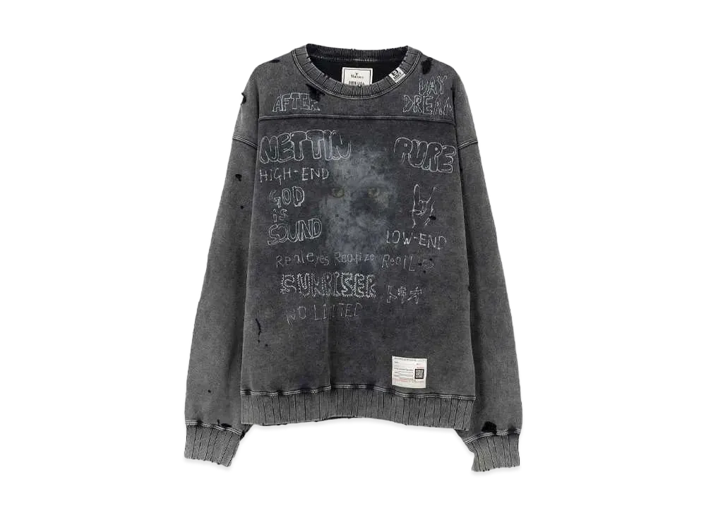 Maison MIHARA YASUHIRO Distressed Sweatshirt "Black"