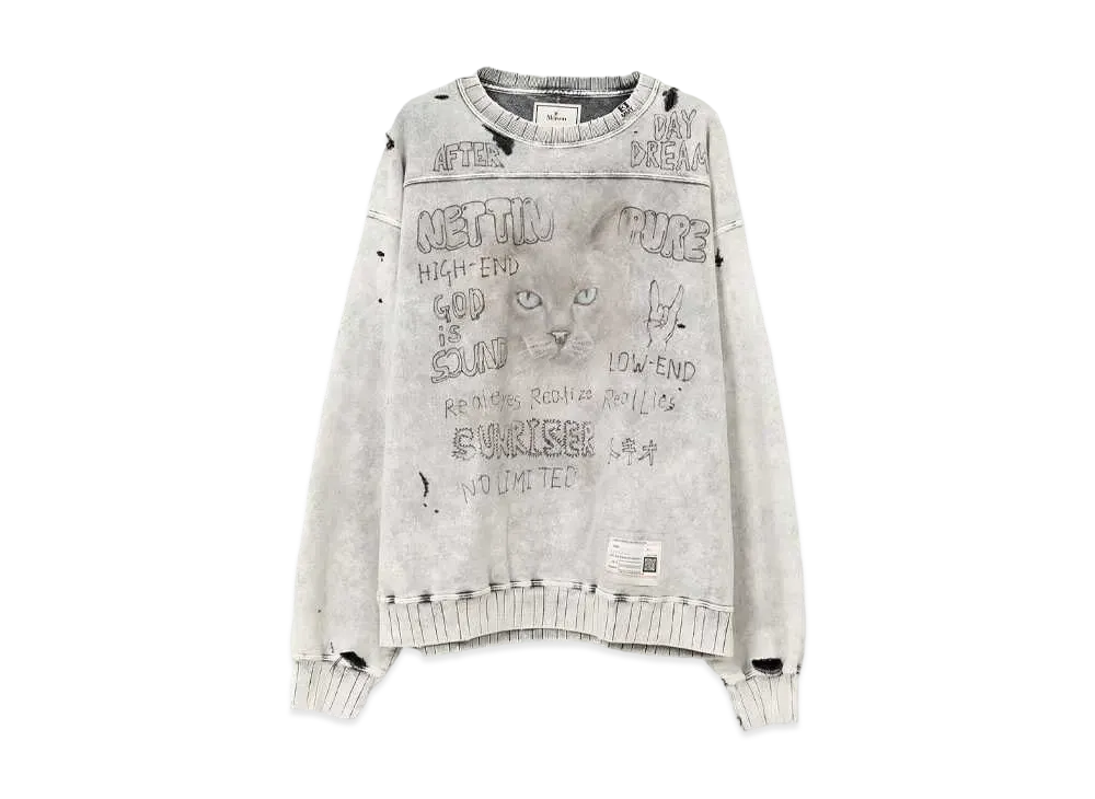 Maison MIHARA YASUHIRO Distressed Sweatshirt "Gray"