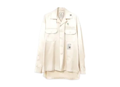 Maison MIHARA YASUHIRO Bleached Satin Shirt "White"