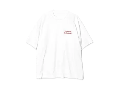 ENNOY Professional Logo T-Shirt "White x Red" (24SS) SS24BRENCT04NTL