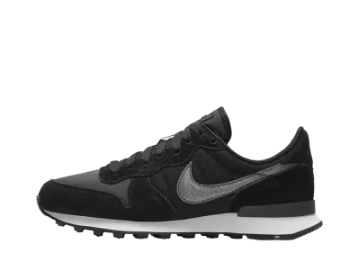 ナイキ ウィメンズ インターナショナリスト グリッター "ブラック/ホワイト"