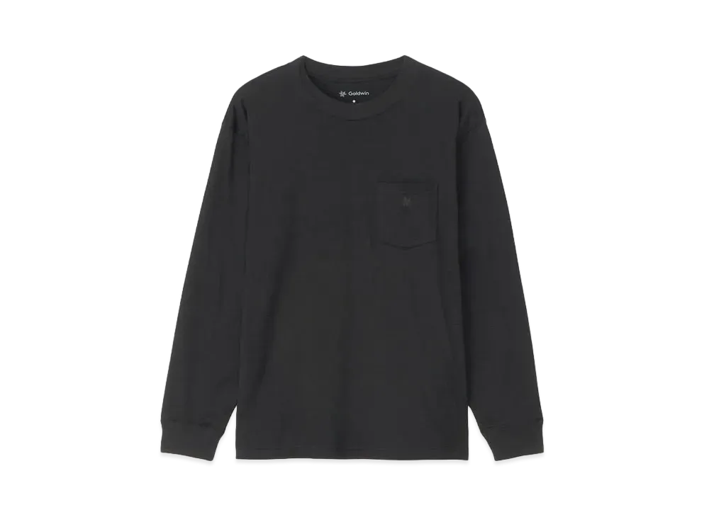 Goldwin Oversized Pocket Long Sleeve T-shirt (Unisex) "Black"