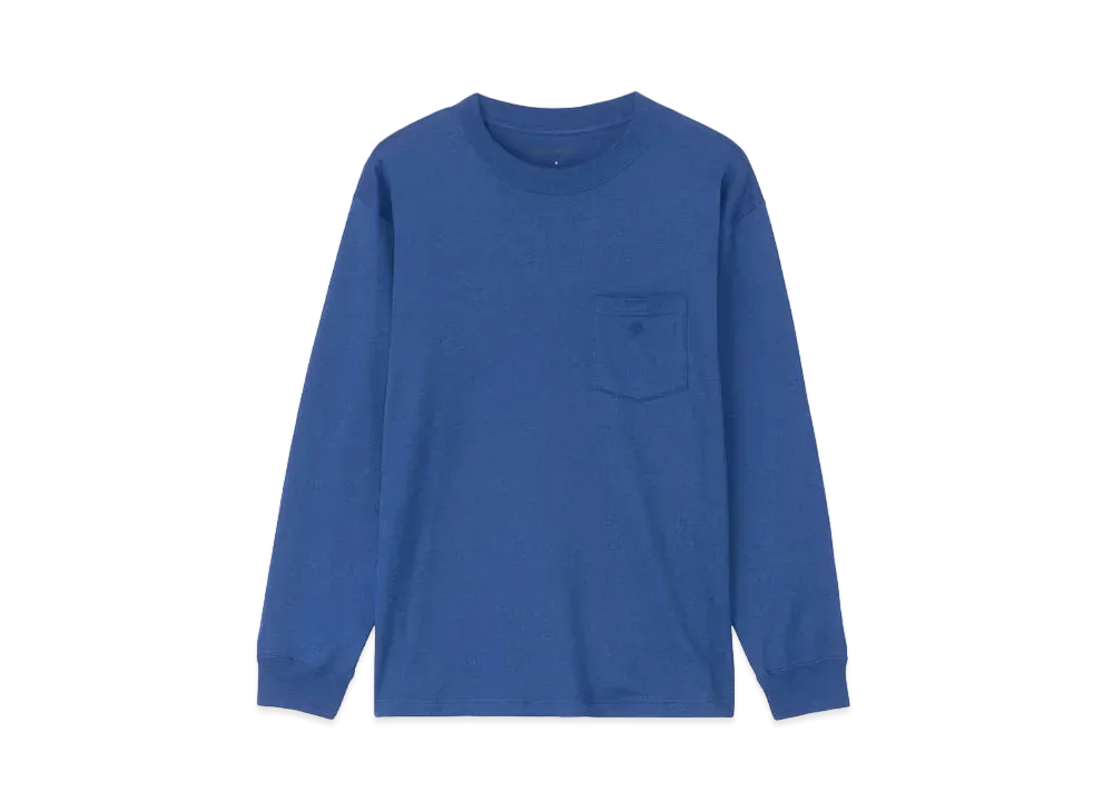Goldwin Oversized Pocket Long Sleeve T-shirt (Unisex) "Deep Blue"
