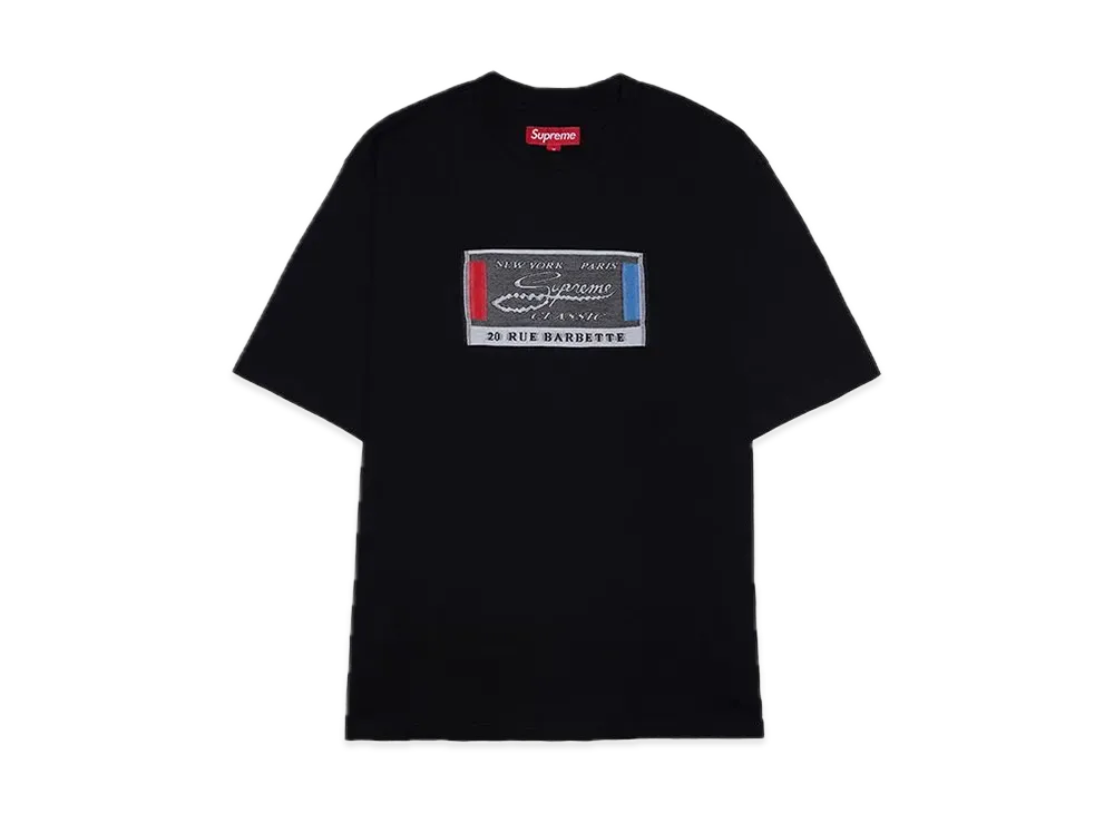 Supreme Intarsia Label S/S Top "Black"