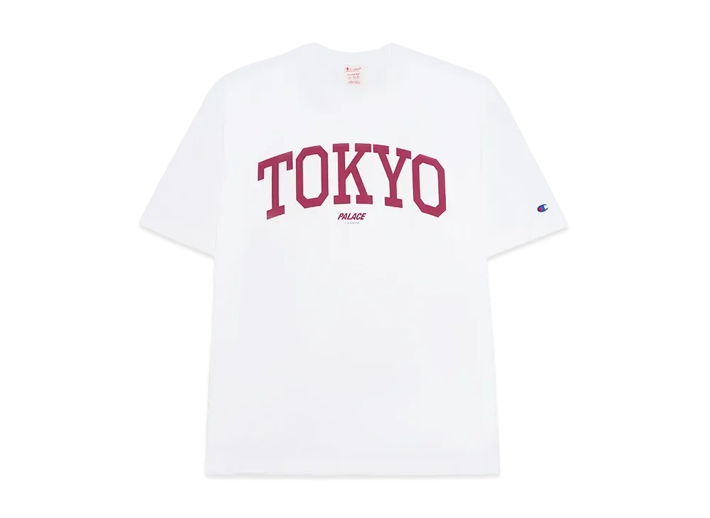 PALACE x Champion Shop T-Shirt "Tokyo White"