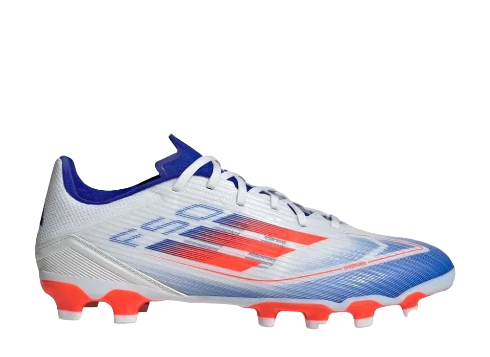 adidas F50 League HG/AG "Footwear White/Solar Red/Lucid Blue"