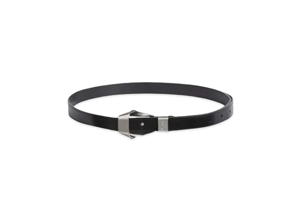 KENZO 'Ribbon' Leather Belt "Silver"