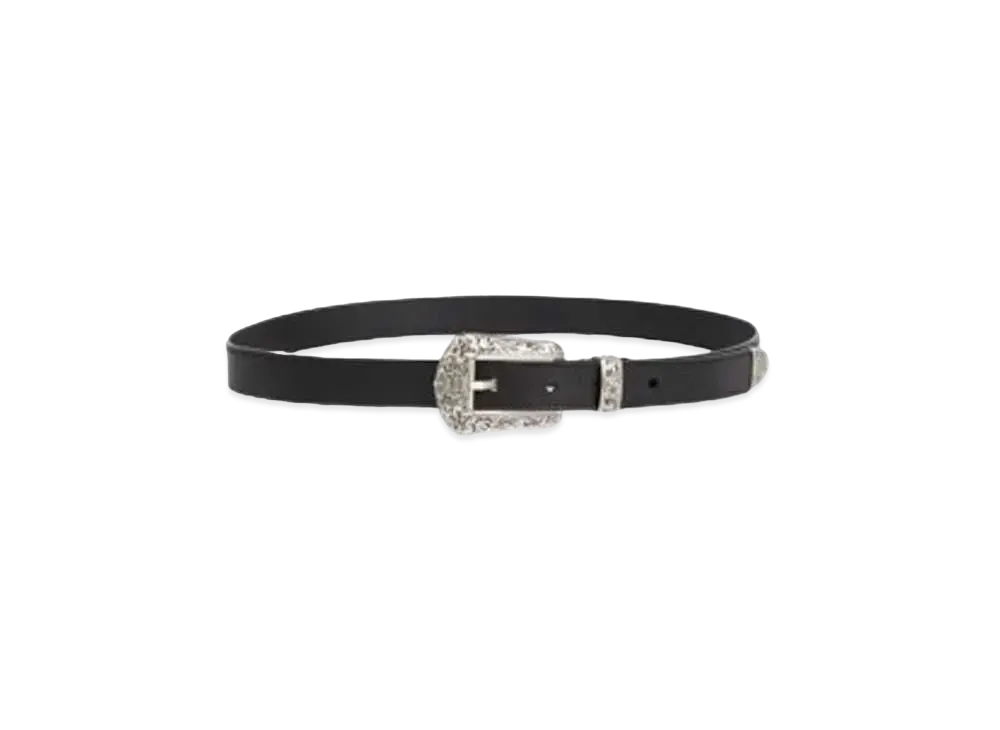 KENZO 'BUCKLE' Western Leather Belt "Black"