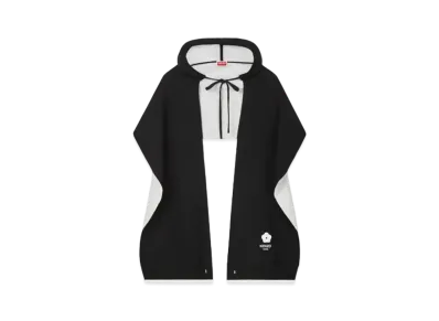 KENZO 'STAMP' Hood Scarf "Black"