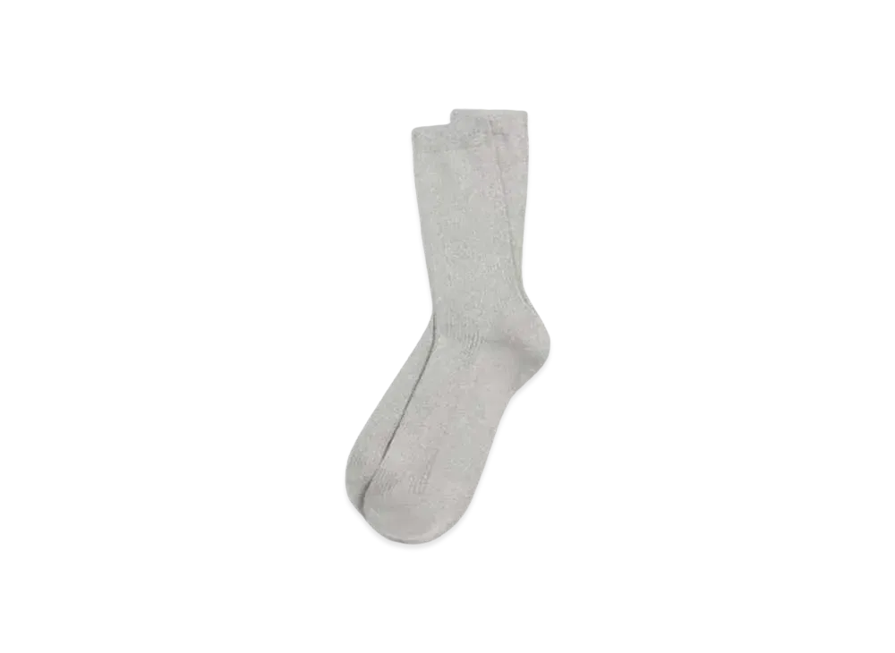 KENZO 'STAMP' Lurex Socks "Silver"