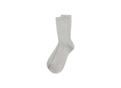 KENZO 'STAMP' Lurex Socks "Silver"