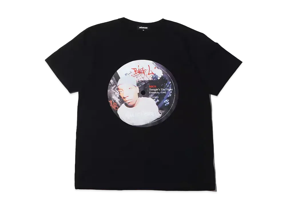 atmos x BIG L x Manhattan Records Vinyl T-shirts "Black"
