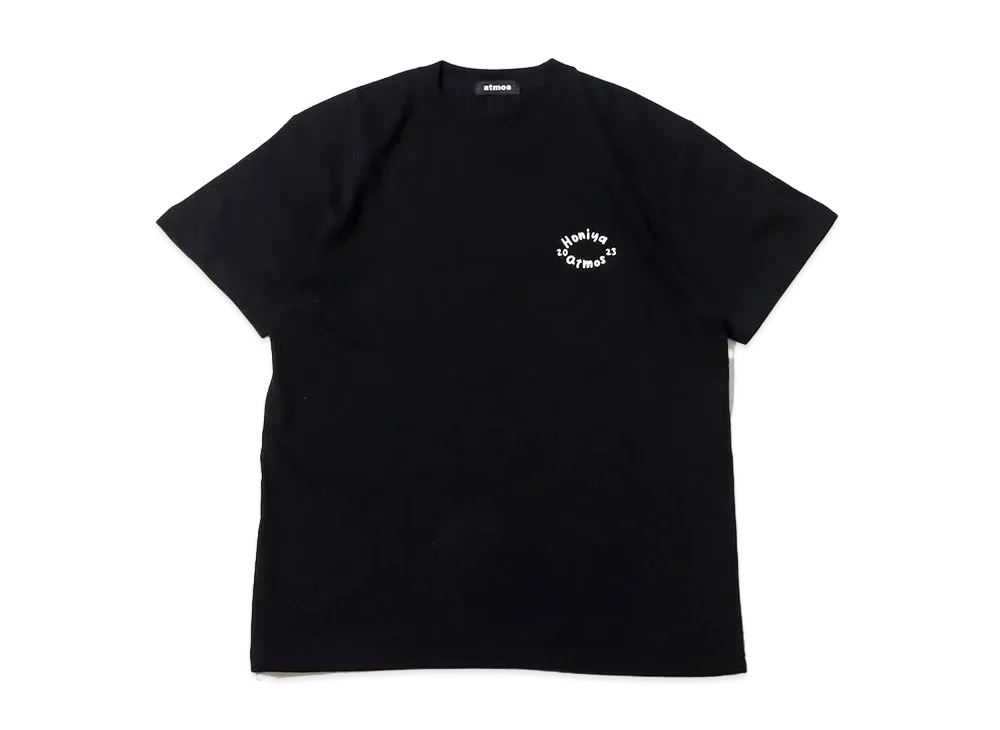 atmos x HONIYA Earth Globe T-shirts "Black"
