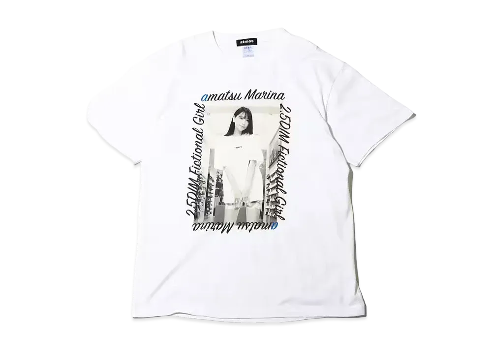 atmos x AMATSU MARINA Logo Tee "White"