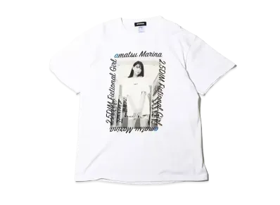 atmos x AMATSU MARINA Logo Tee "White"