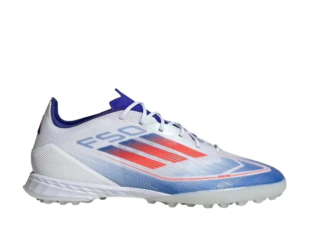 adidas F50 Pro TF "Footwear White/Solar Red/Lucid Blue"