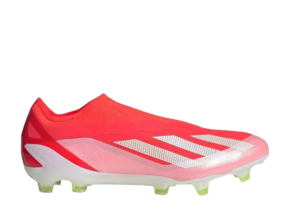 アディダス エックス クレイジーファスト エリート レースレス FG "ソーラーレッド/フットウェアホワイト/チームソーラーイエロー"