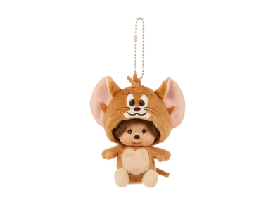 Sekiguchi -Tom and Jerry x Monchhichi- Jelly Monchhichi Big Face SS Keychain
