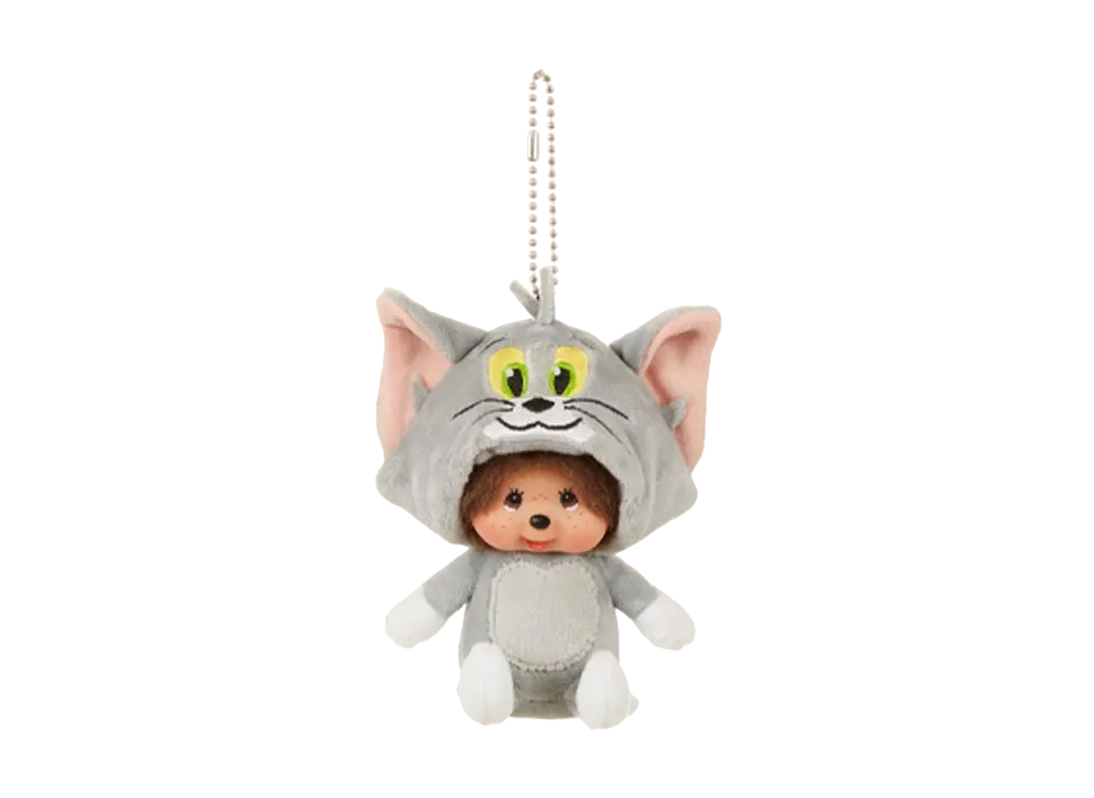 Sekiguchi -Tom and Jerry x Monchhichi- Tom Monchicchi Big Face SS Keychain