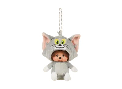 Sekiguchi -Tom and Jerry x Monchhichi- Tom Monchicchi Big Face SS Keychain