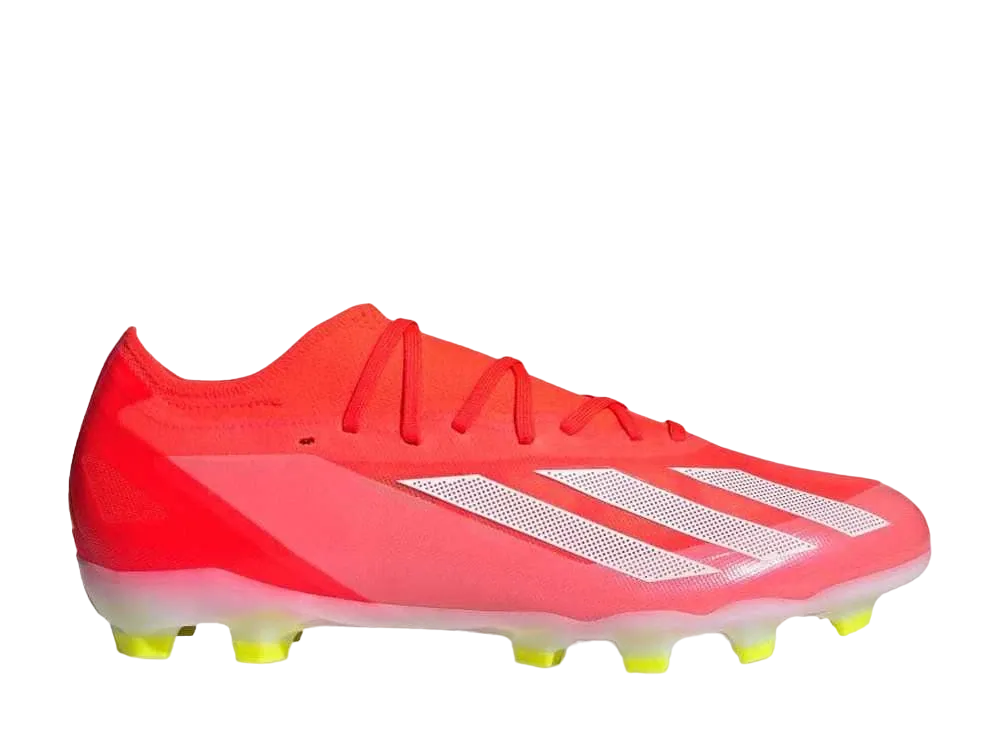 アディダス エックス クレイジーファスト プロ HG/AG "ソーラーレッド/フットウェアホワイト/チームソーラーイエロー"