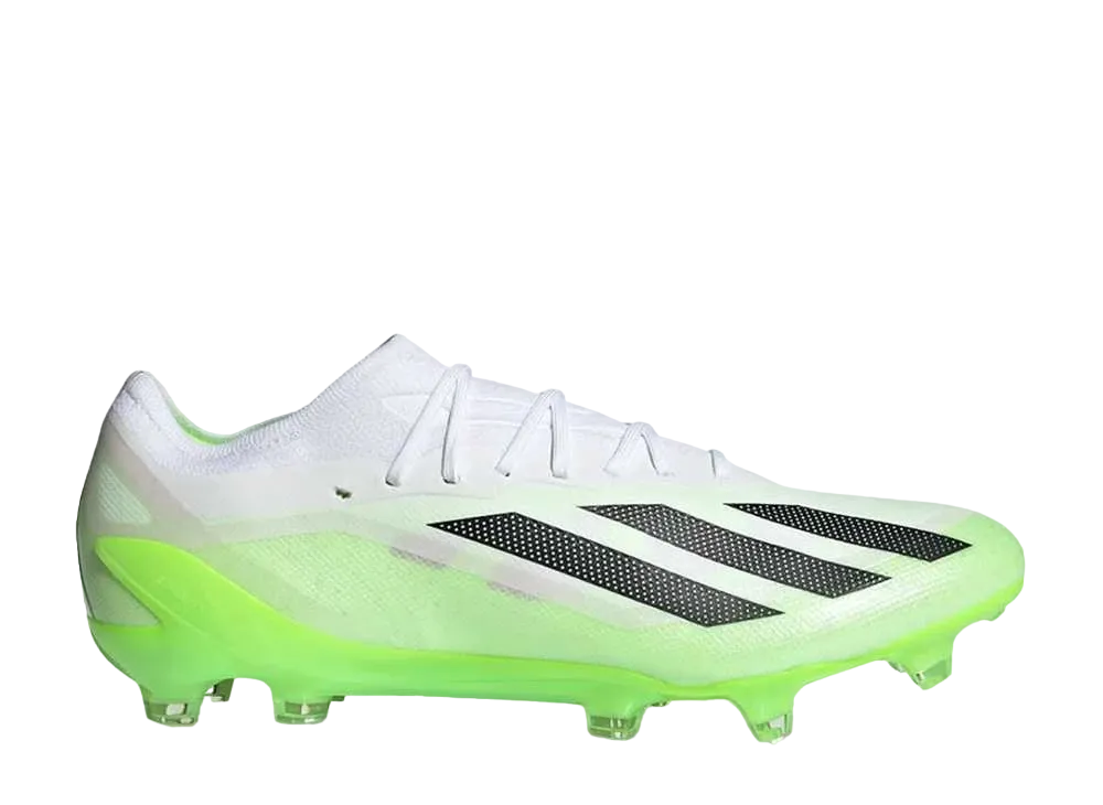 アディダス エックス クレイジーファスト1 FG "フットウェアホワイト/コアブラック/ルシッドレモン"