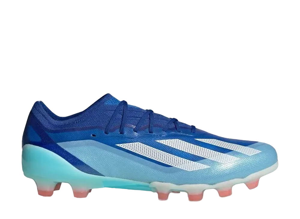 アディダス エックス クレイジーファスト1 HG/AG "ブライトロイヤル/フットウェアホワイト/ソーラーレッド"