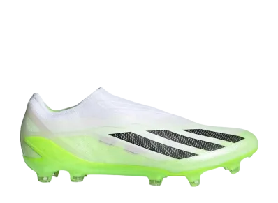 adidas X Crazyfast 1 Laceless FG "Footwear White/Core Black/Lucid Lemon"