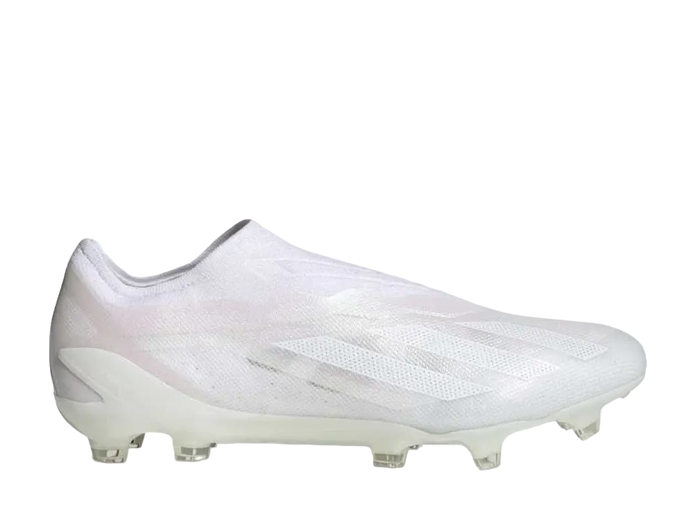 アディダス エックス クレイジーファスト1 レースレス FG "フットウェアホワイト"