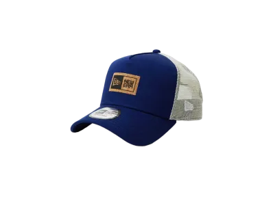 NEW ERA New Era Outdoor 9Forty A-Frame Tracker Cork Patch Box logo "Dark Royal/Chrome"