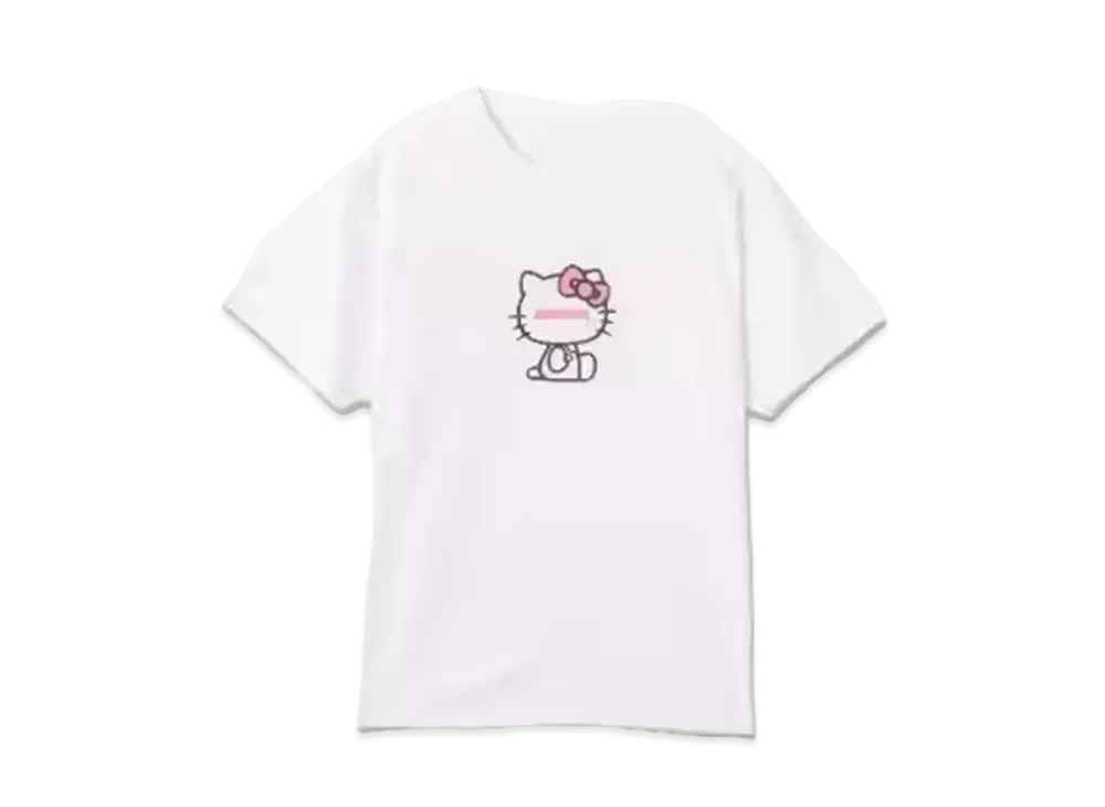 atmos pink x HELLO KITTY Foam Print T-shirt "White"