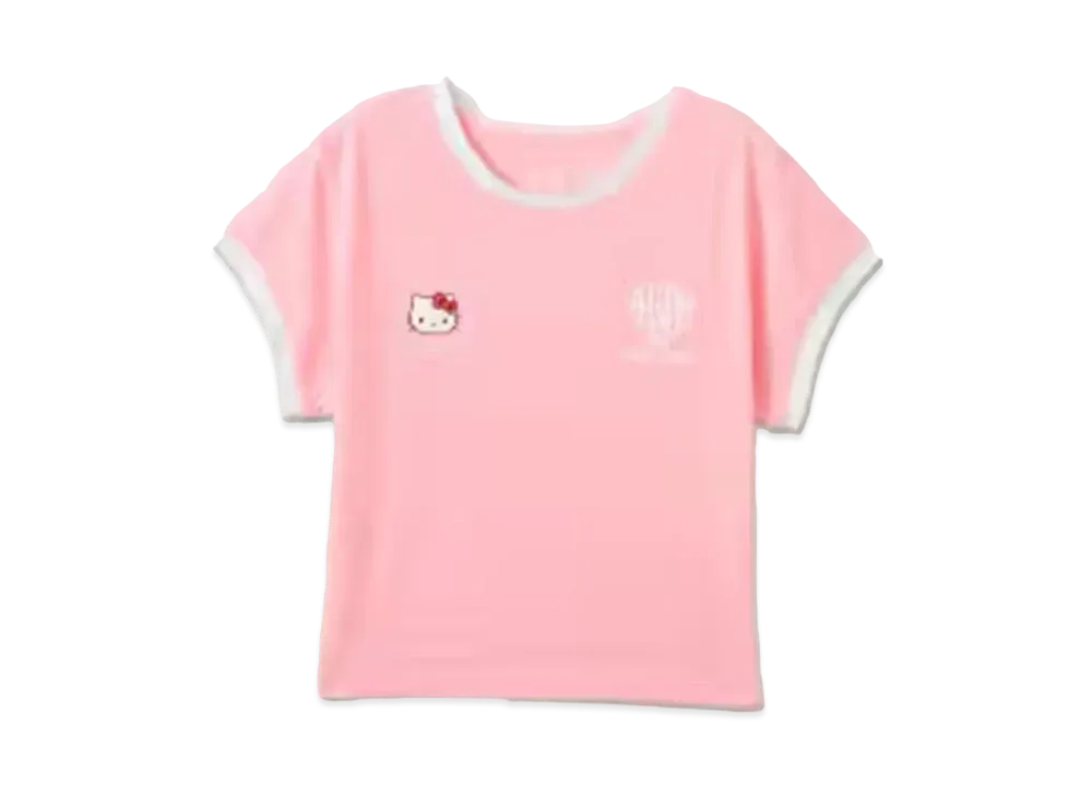 atmos pink x HELLO KITTY Ringer T-shirt "Pink"