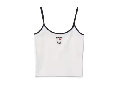atmos pink x HELLO KITTY Ringer Camisole "White"