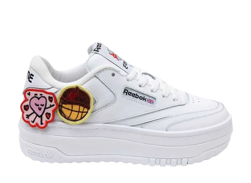 イブン × リーボック クラブC エクストラ "ホワイト" (ワッペン7枚付き)