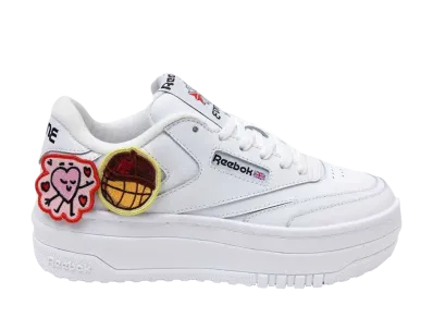 EVNNE × Reebok Club C Extra "White" (with 7 patches)
