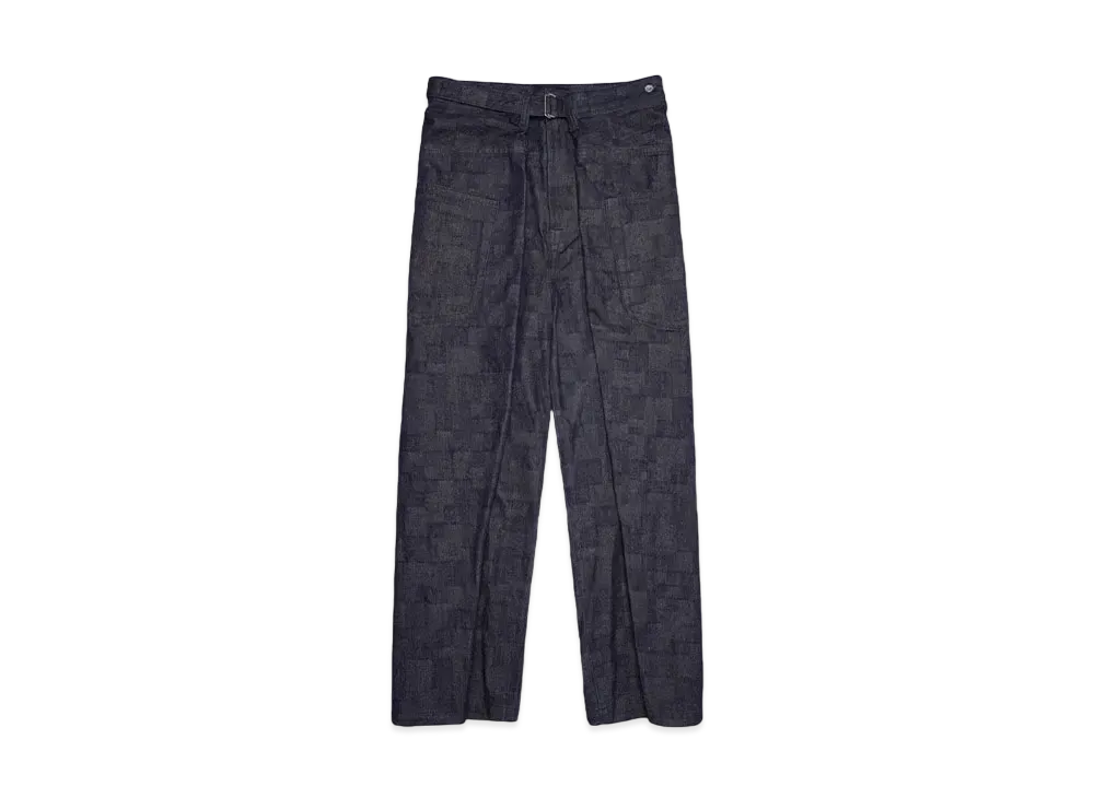 ANREALAGE WRAP AZ DENIM WIDE PANTS "INDIGO"