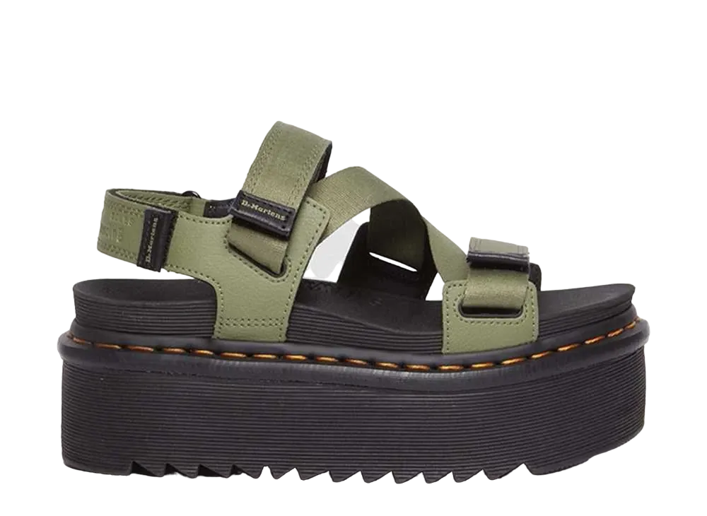 Dr.Martens Women's Kimber II Multi Strap Sandal "Muted Olive"
