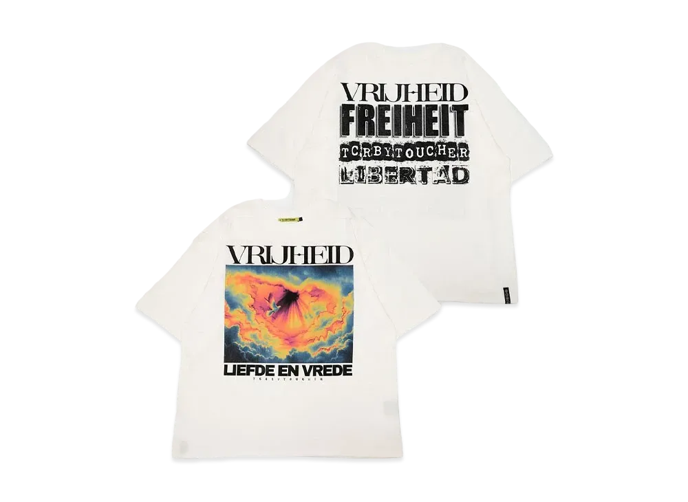 T.C.R BY TOUCHER T.C.R VRIJHEID S/S TEE "WHITE"