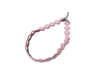 atmos Pink Floral lace choker "Pink"