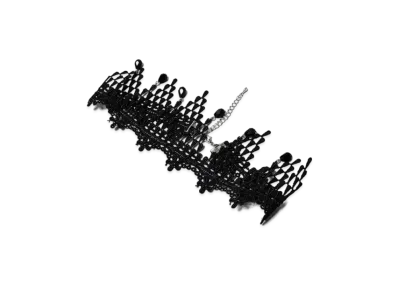 atmos Pink Diamond pattern lace necklace choker "Brack"