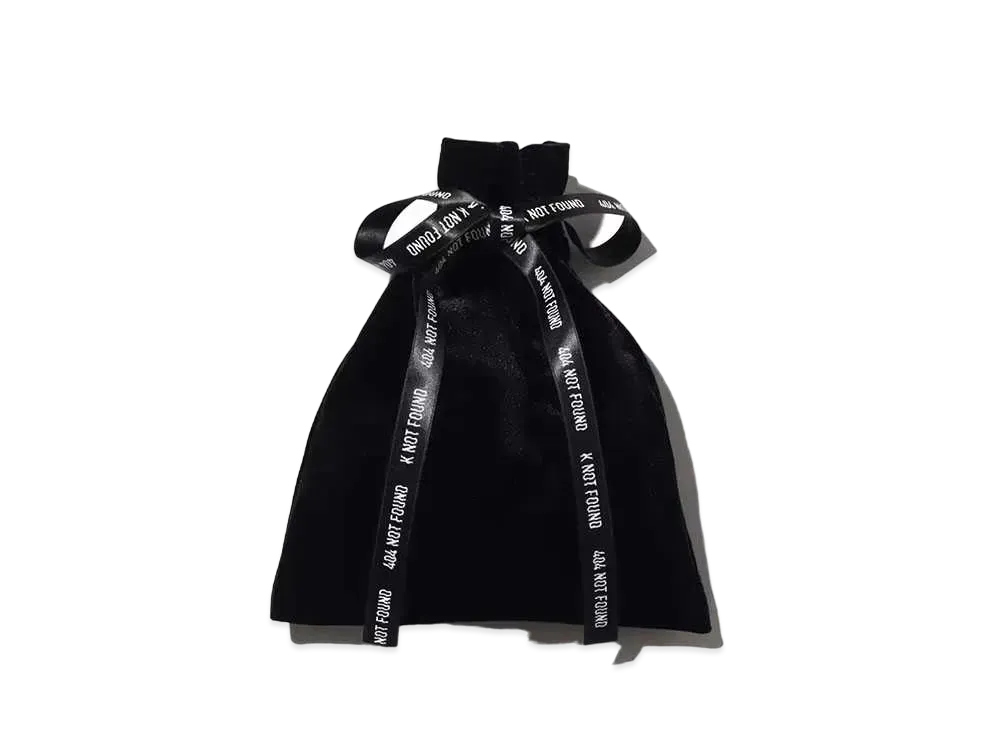 atmos Pink x Kashii Katy Velour gift pouch "Black"