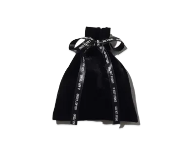 atmos Pink x Kashii Katy Velour gift pouch "Black"