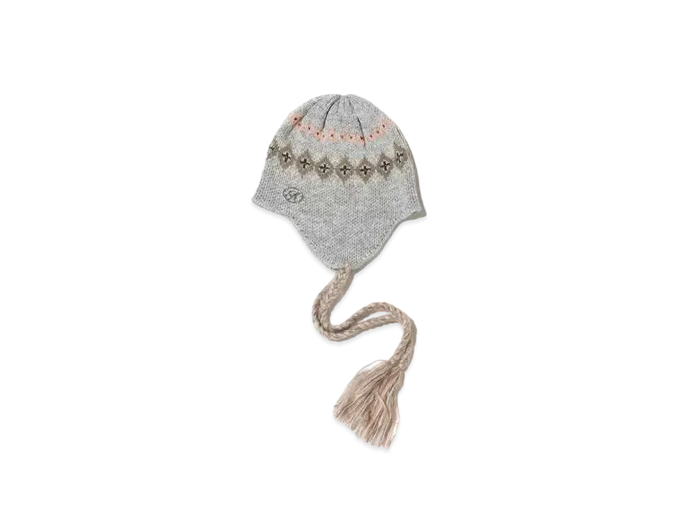 atmos Pink Nordic pattern knit hat "Gray"