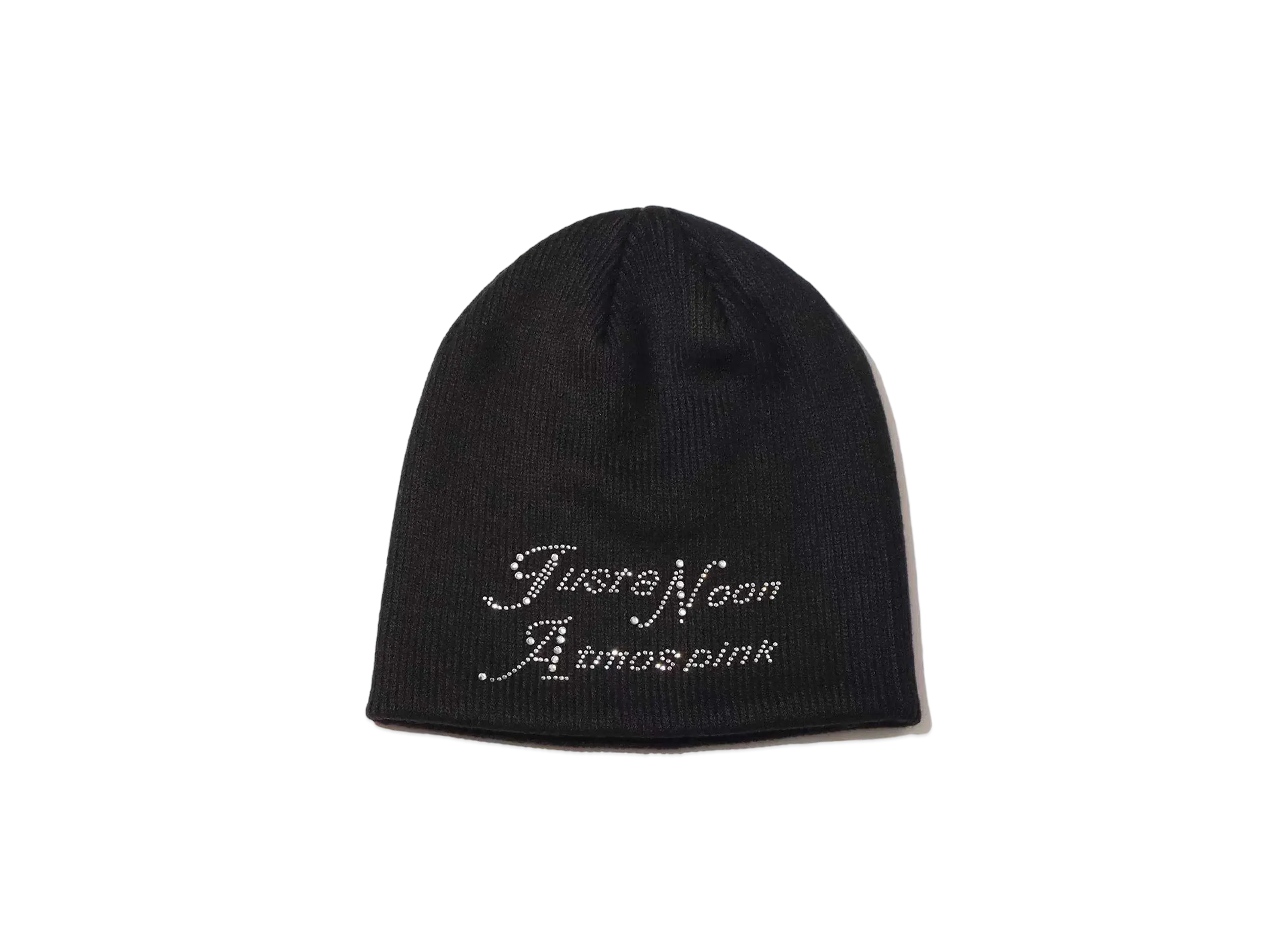 atmos Pink x JUST A NOON Instone logo knit hat "Black"